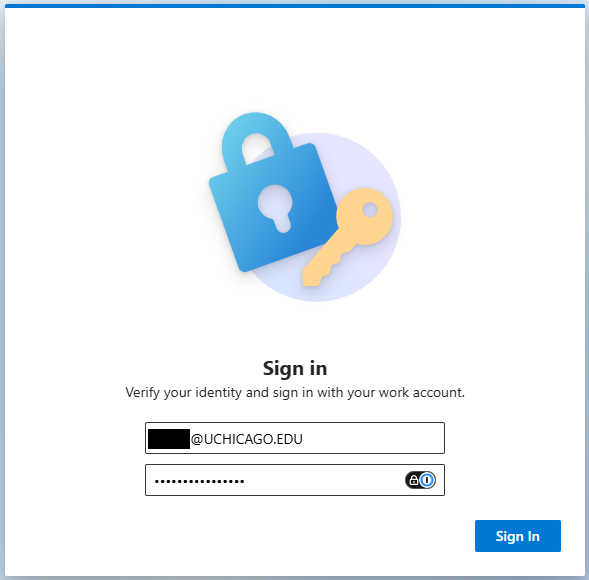 Screenshot showing AVD login