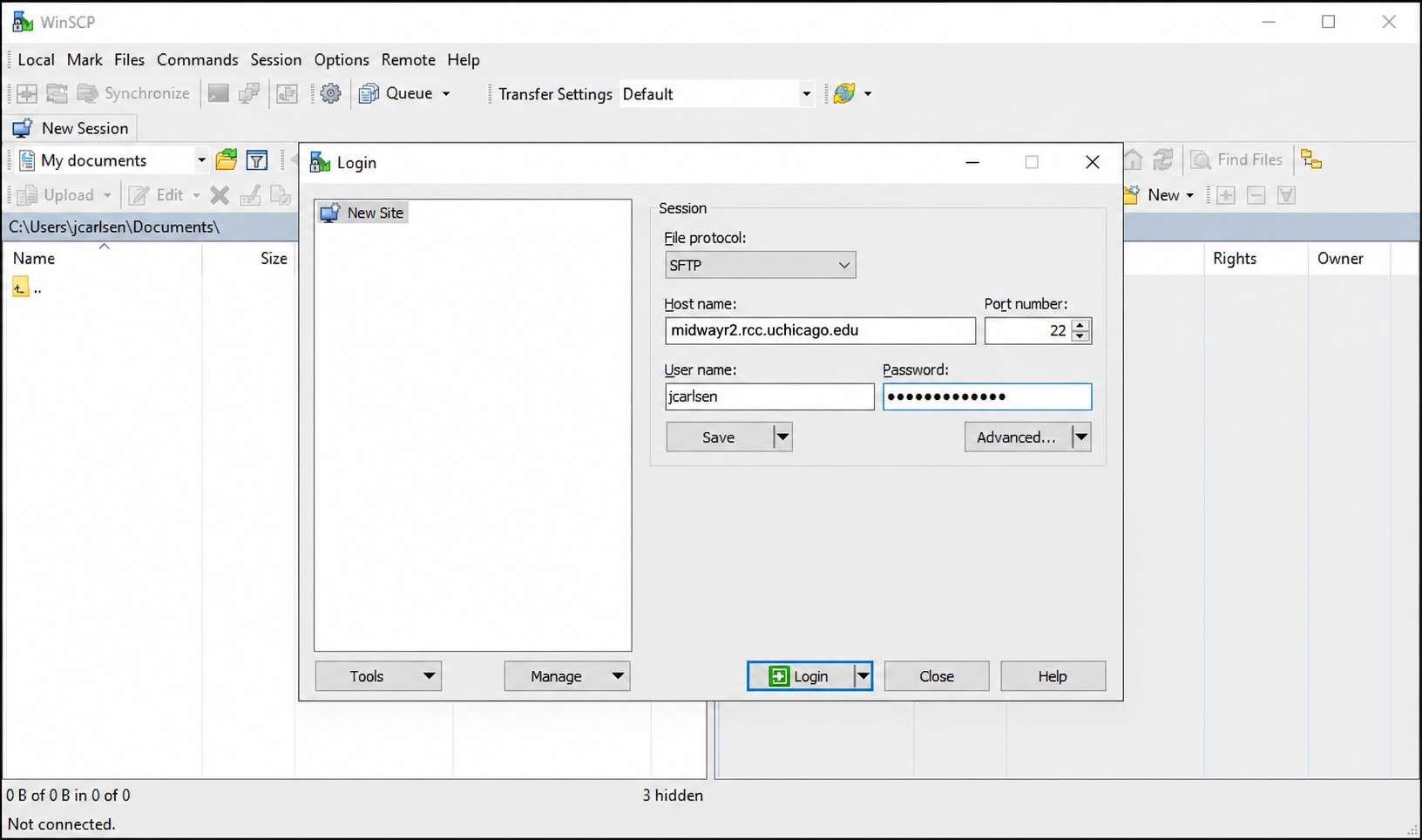 screenshot showing VMware Horizon data transfer